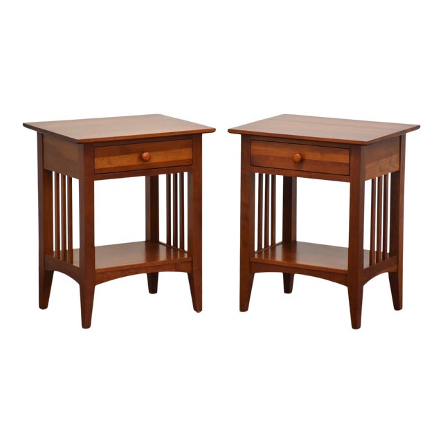 Ethan Allen American Impressions Cherry Nightstands a Pair Chairish