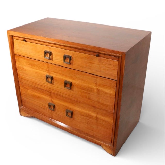 Mid 20th Century Art Deco Three Drawer Bachelors Chest Write Away by Cavalier For Sale - Image 9 of 10