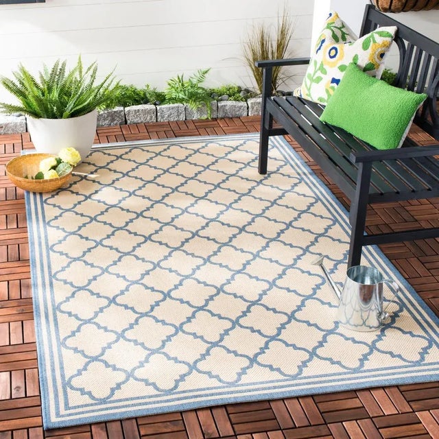 Beach House indoor outdoor rugs bring smart interior design to the patio, porch and backyard deck. These outdoor patio...
