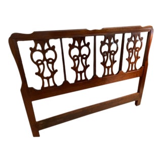 Vintage Harden Furniture Queen Size Headboard For Sale