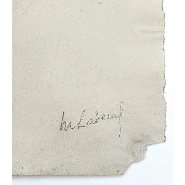 Set of Early 1900's Antique French Academic Drawings of Gentleman in Swim Trunks, Charcoal on Paper With Mat, Dated 1917 For Sale - Image 10 of 12