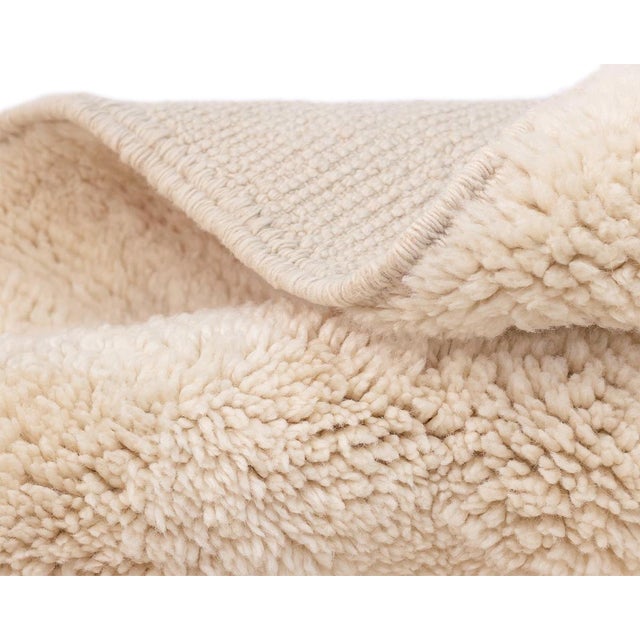 Textile Hand-Knotted Wool Rug by Azele Studio For Sale - Image 7 of 10