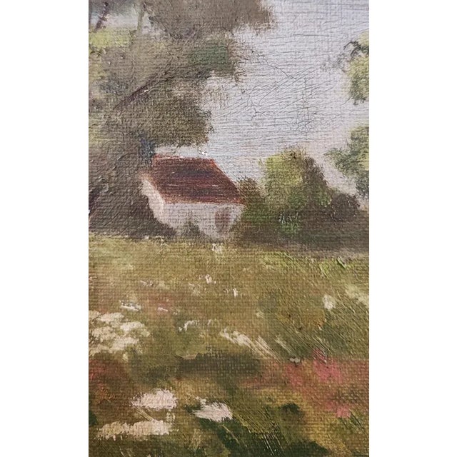 J.B. Campagne Genevoise, Where Canvas, 1920s, Oil on Canvas For Sale - Image 6 of 9