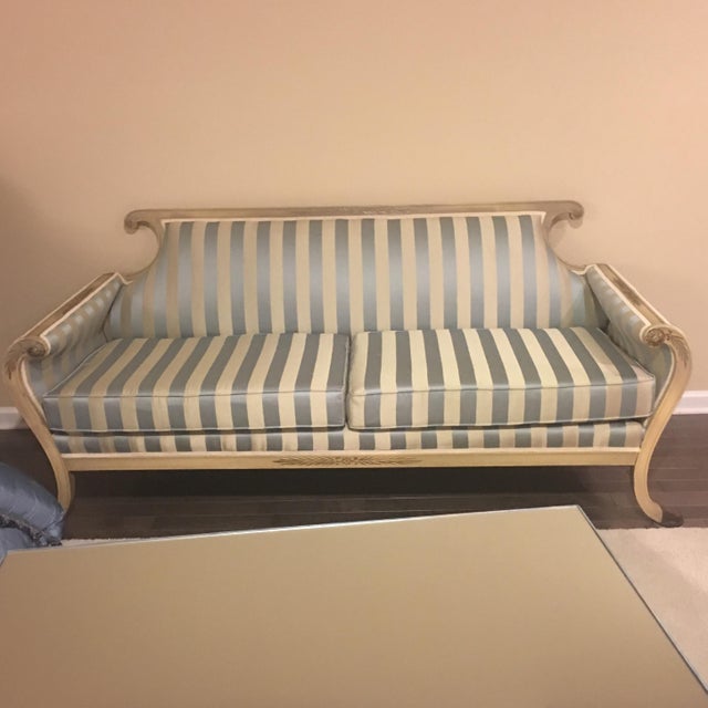 French Provincial Duncan Phyfe Antique Couch For Sale - Image 3 of 3