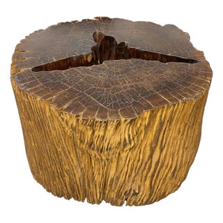 Andrianna Shamaris Iron Wood Side Table For Sale