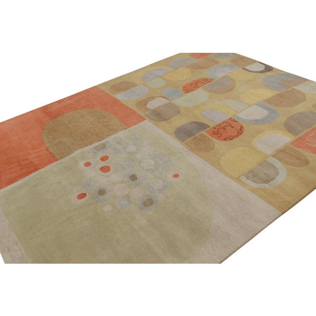 Mid-Century Modern Rug & Kilim X Jenn Ski Mid-Century Modern Style Rug With Polychromatic Patterns For Sale - Image 3 of 7