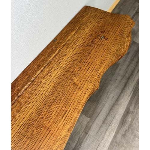 French Coat Rack in Oak with Six Hooks For Sale - Image 10 of 11