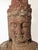 Very important bust of Boddhisattva Kwan yin in wood with a white slip covered with a red ochre chrome. Crowned with a...