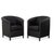 Black Aura Leather Armchairs by Paolo Piva for Wittmann, Set of 2 For Sale - Image 14 of 14
