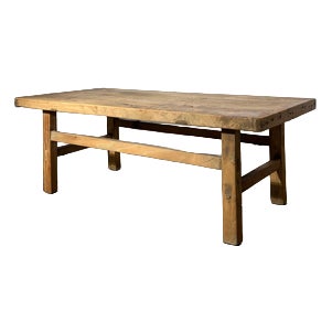 Vintage Rustic Wooden Coffee Table For Sale