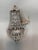 1980s French Louis XVI Silver Bronze Basket Chandelier 1Pc For Sale - Image 4 of 8