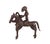 This exquisite African Dogon Bronze Horseman sculpture is handmade in Mali and cast in bronze. This piece measures 6.5" h...