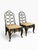 Chinoiserie Pair of Century Furniture Black & Gold Chinoiserie Side Chairs For Sale - Image 3 of 18