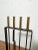 Mid-Century Modern C. 1960s Set of Modernist Pilgrim Mfg. Brass and Wrought Iron Fireplace Tools For Sale - Image 3 of 10