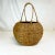 Mid-Century French Boho Chic Grape Gathering Wicker Basket. For Sale - Image 6 of 9