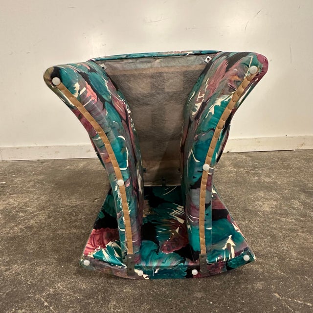 Set of 8 Postmodern Parsons-Style Dining Chairs For Sale - Image 12 of 12