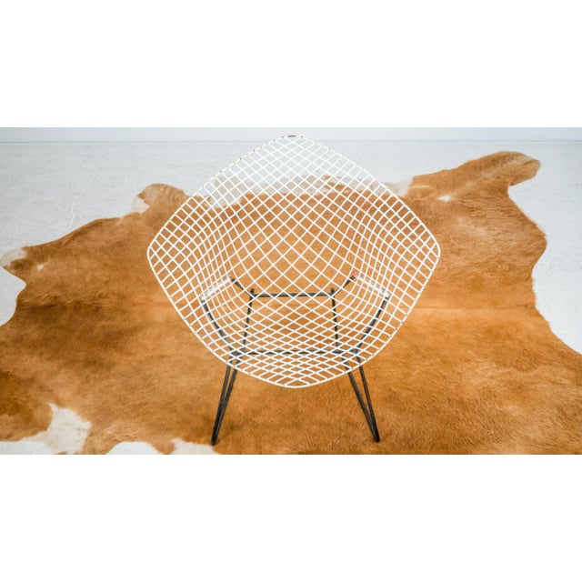 1970s Knoll Bertoia Diamond Chair With Full Cover For Sale - Image 18 of 18
