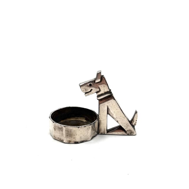 Art Deco silver-plated Ric & Mac small ashtray Edouard Marcel Sandoz (1881 - 1971) - Gallia Christofle, France 1930s...
