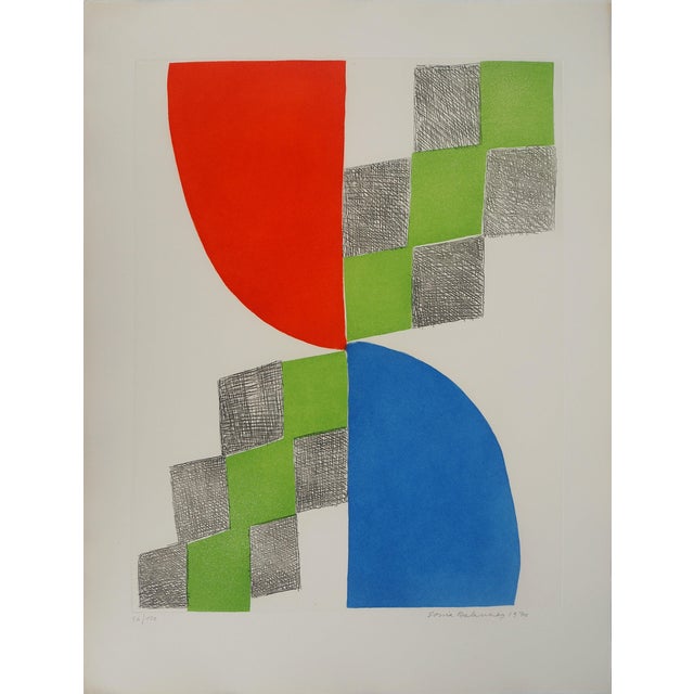 Sonia Delaunay, Composition, 1970, Original Engraving For Sale - Image 6 of 6