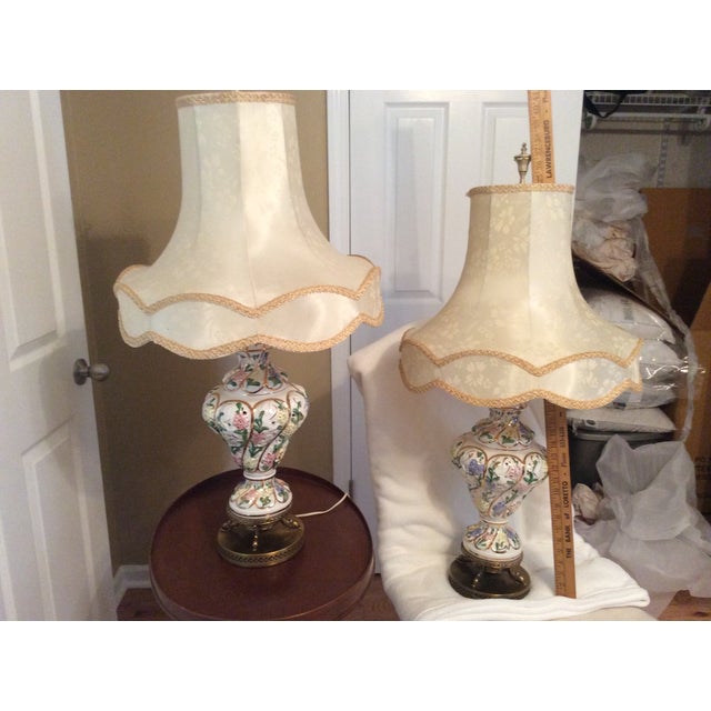 Vintage Capodimonte Italian Lamps A Pair Chairish