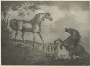Horse Showing the Passion Courage, 1827, Paper
