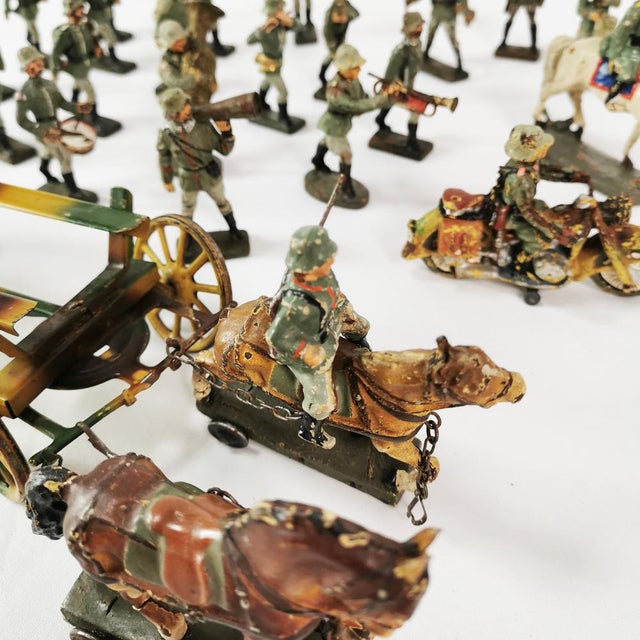1930s German Soldier Figurines, 1930s, Set of 40 For Sale - Image 5 of 16