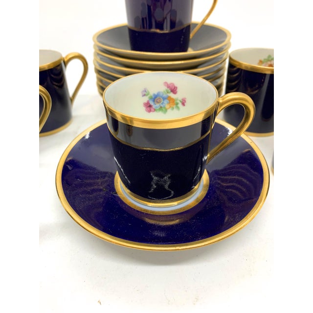 Vintage Limoges Espresso Cups and Saucers Set of 7 Chairish