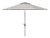 Iris Fashion Line 9Ft Round Umbrella, Grey & White/Chrome Pole For Sale