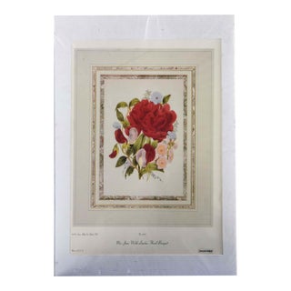 1980s After Mrs. J.W. Loudon Floral Bouquet Lithograph For Sale