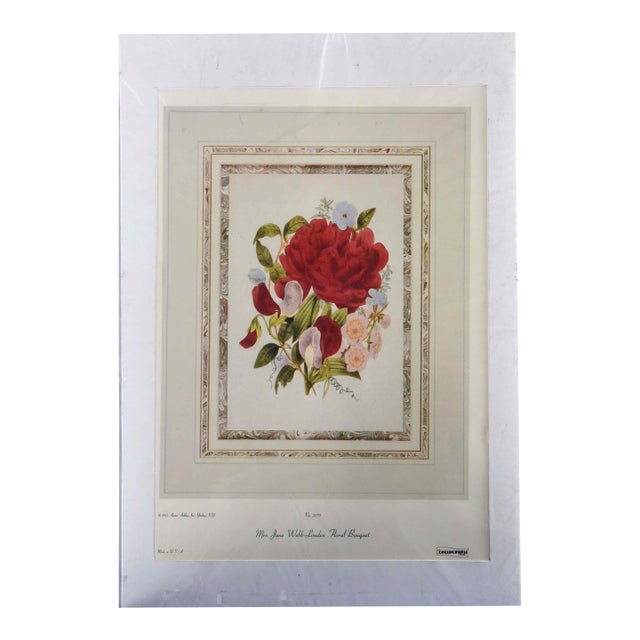 1980s After Mrs. J.W. Loudon Floral Bouquet Lithograph For Sale