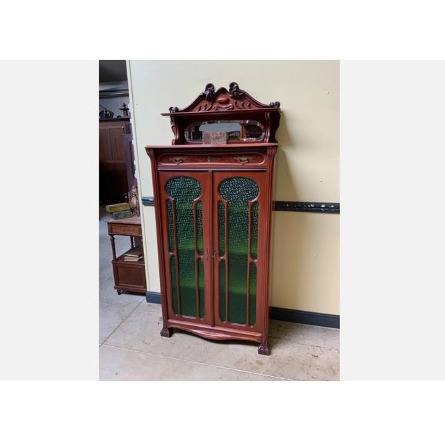 Antique Art Nouveau Jugendstil Showcase, 1900 For Sale - Image 10 of 10