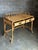 1980s British Colonial Style Burnt Bamboo and Cane Desk/ Vanity For Sale - Image 12 of 12