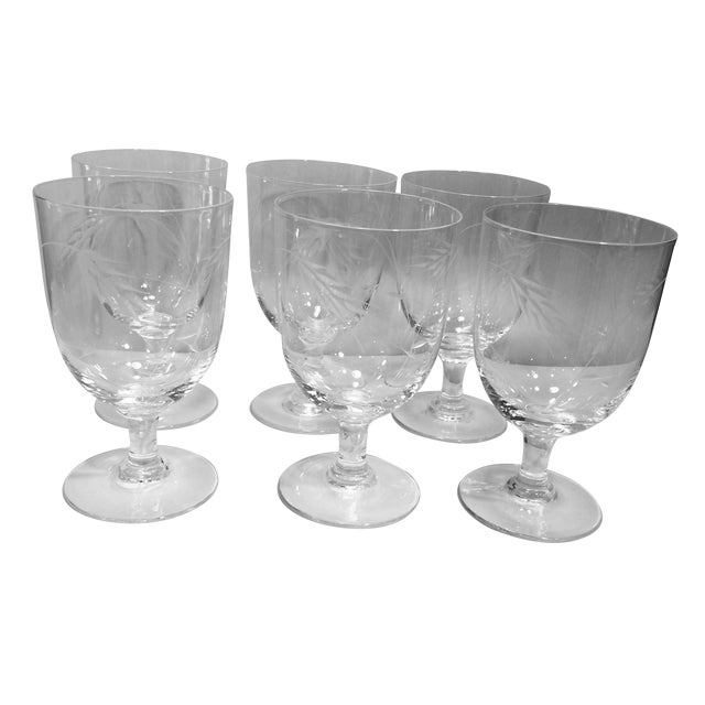 Sasaki Mid-Century Wheat Pattern Glasses by Noritake - Set of 6 For Sale