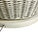 Vintage White Wicker Table Lamp With Matching Woven Shade – Coastal Boho Mid-Century Style 31.5” Tall For Sale - Image 9 of 18