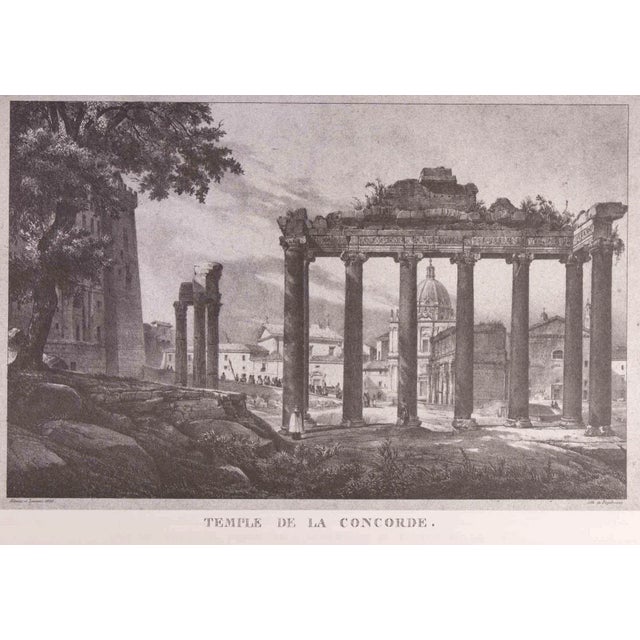 After G. Engelmann, Roman Temples and Ruins, Original Offset, Late 20th Century For Sale - Image 7 of 7