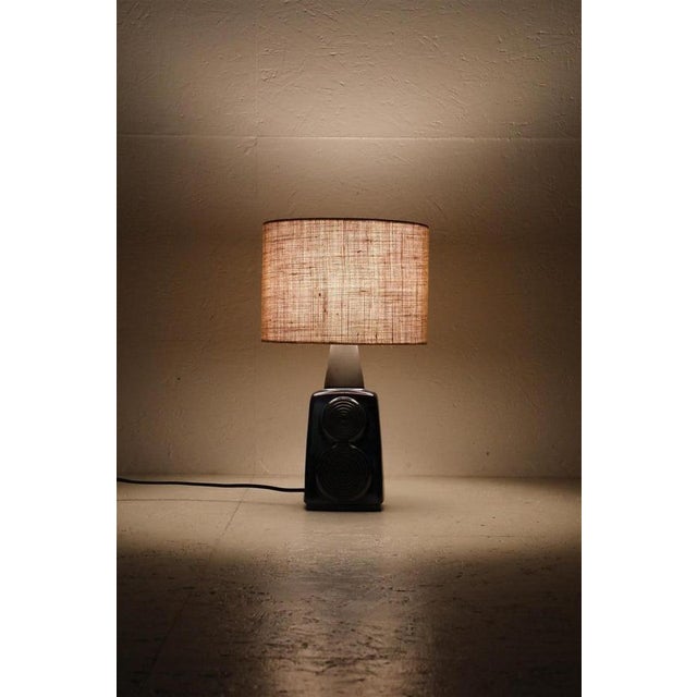 Mid-Century Danish Modern Ceramic Table Lamp by Einar Johansen for Søholm, 1960s For Sale - Image 14 of 17