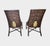 A little used set of caned armchairs from Barbara Barry for The McGuire Company. Finish color: Dark Tobacco. Fabric:...