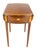 Traditional Baker Banded Mahogany One Drawer Drop Leaves Pembroke End Side Lamp Table MINT! For Sale - Image 3 of 10