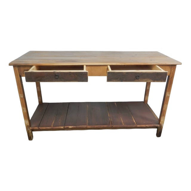 Vintage Fir Counter, 1970s For Sale