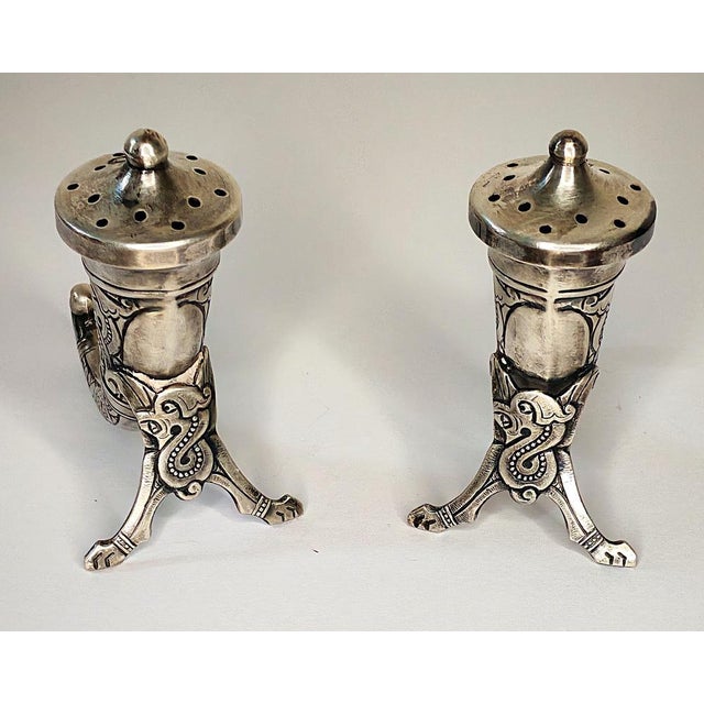 Silver Salt and Pepper Shaker by Magnus Aase, Norway, Set of 2 For Sale - Image 4 of 12