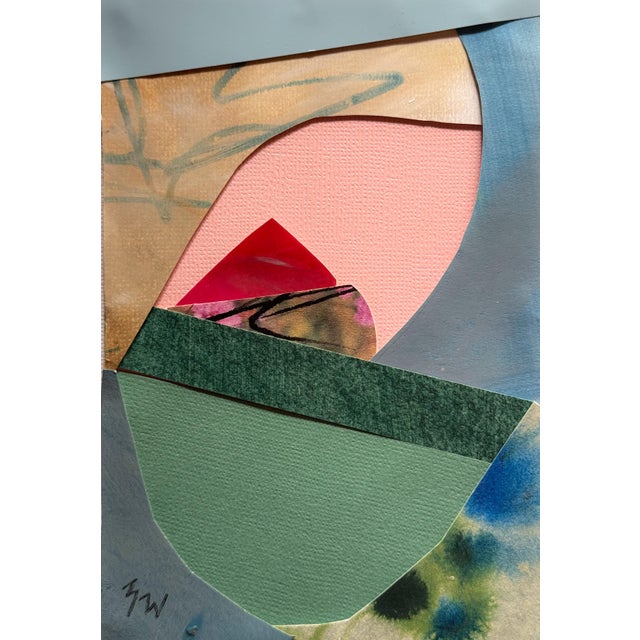 "Into the Sun 1" Original Mixed-Media Collage on Paper by Zac Woodiel For Sale - Image 4 of 9