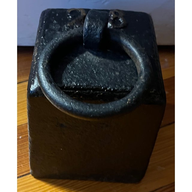 Antique 19th Century American Cast Iron Carriage Wagon Sleigh Buggy Weight Horse Tether Hitching Post Doorstop For Sale - Image 10 of 10