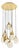 Stillabunt by Oggetti Ceramic 10-Port Chandelier, Gold For Sale