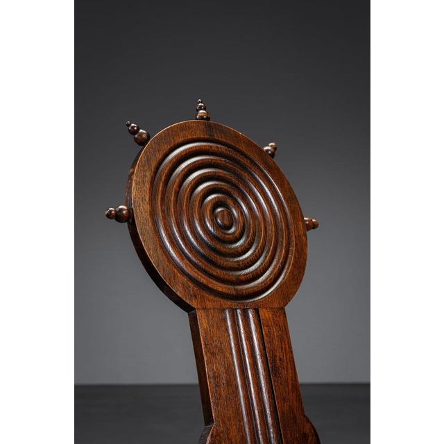 Brown Art Deco Chair from Charles Dudouyt, France For Sale - Image 8 of 16