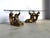 Vintage Gilt Wood Mermaid Coffee Table, Italy, 1960s For Sale - Image 10 of 14