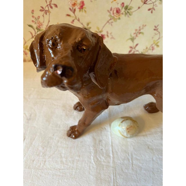 Victorian Cast Iron Figure of a Labrador Dog For Sale - Image 5 of 7