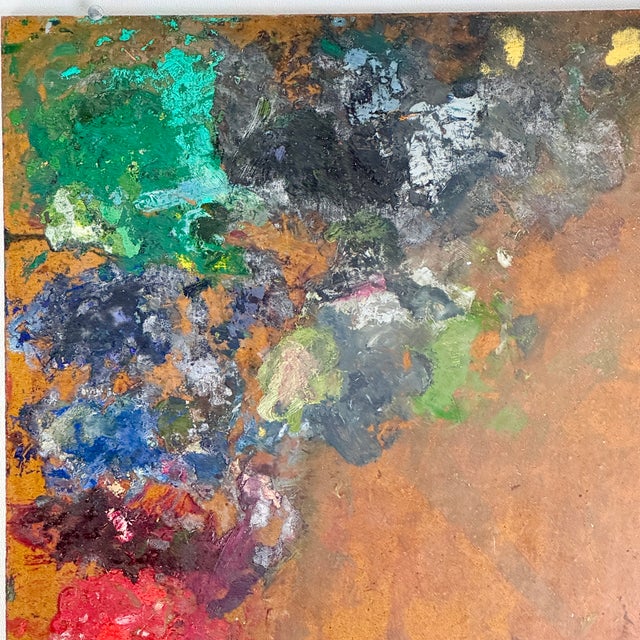 Rare Twin Pair of Authentic Vintage Used Artist Paint Palettes, Large Size For Sale In New York - Image 6 of 10
