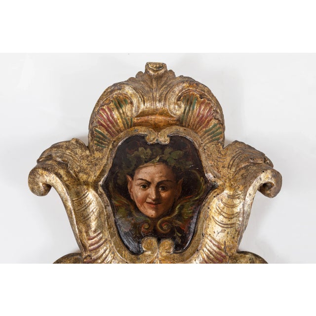 Art Deco Whimsical, Polychrome Wall Plaques, circa 1805 - A Pair For Sale - Image 3 of 9