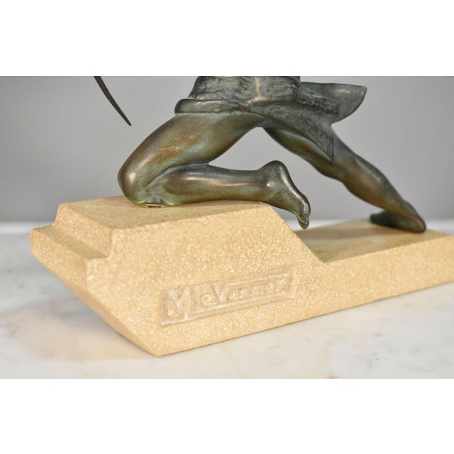 Art Deco Sculpture the Archer Hercules by Max Le Verrier, 1920s For Sale - Image 11 of 15