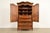 1970s Drexel Heritage French Provincial Louis XV Carved Walnut Armoire Dresser or Linen Press For Sale - Image 5 of 16